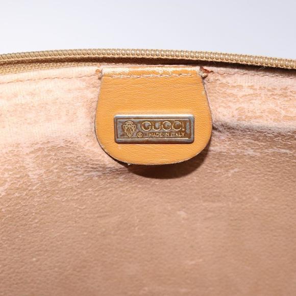 GUCCI Micro GG Supreme Clutch Bag PVC Beige 017 123 0025 Auth gh252